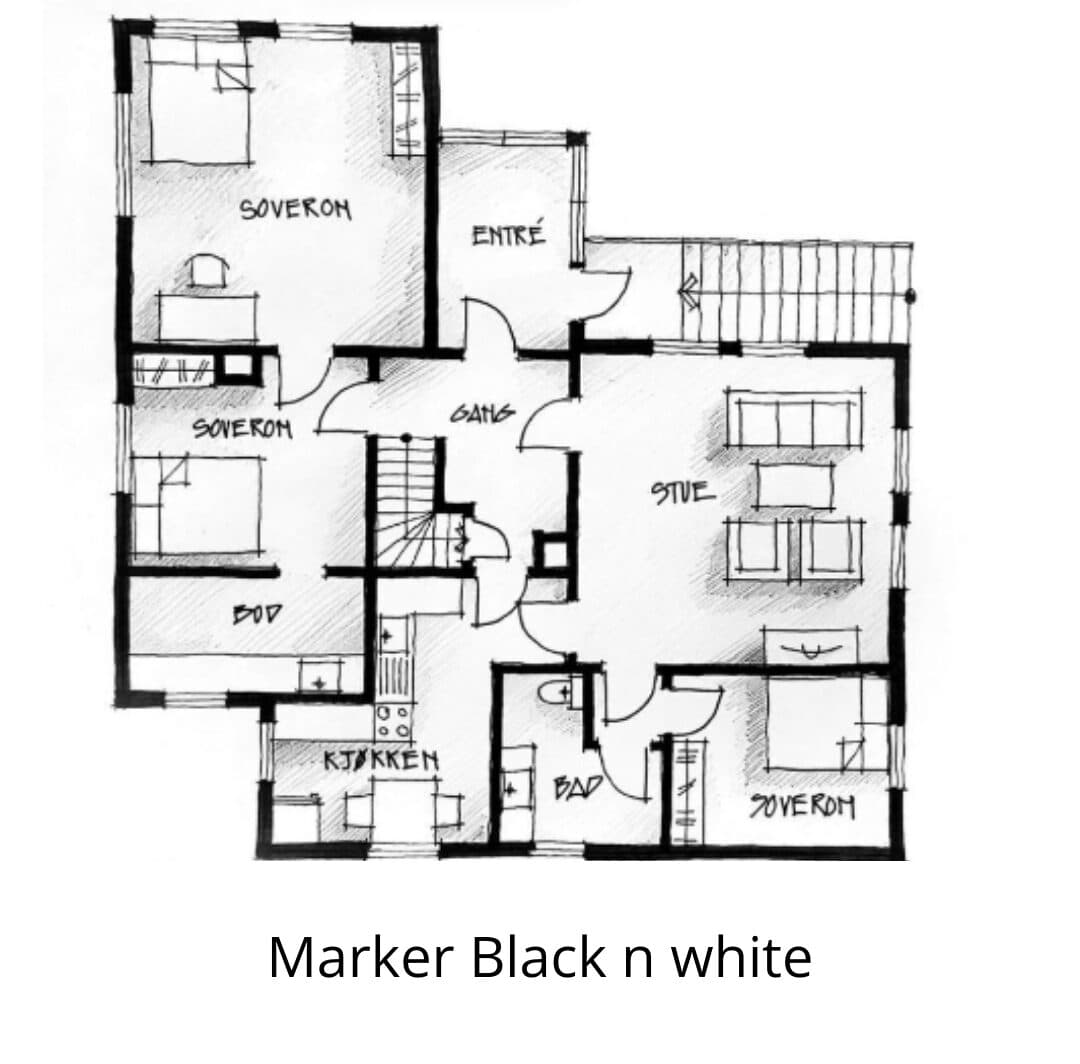 Hand-crafted Floor Plan example