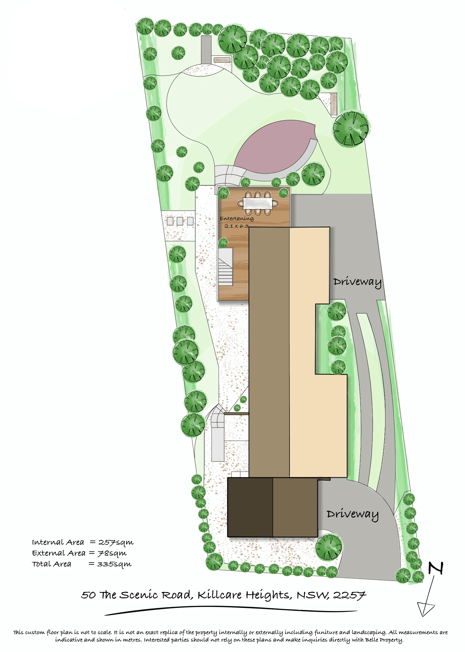 Watercolor Floor Plan example
