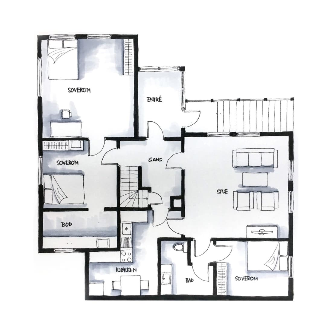 Hand-crafted Floor Plan