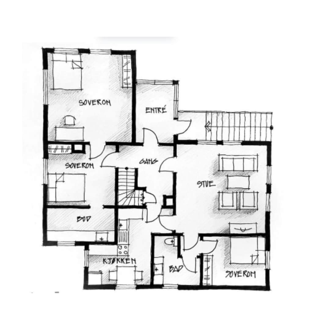 Hand-crafted Floor Plan