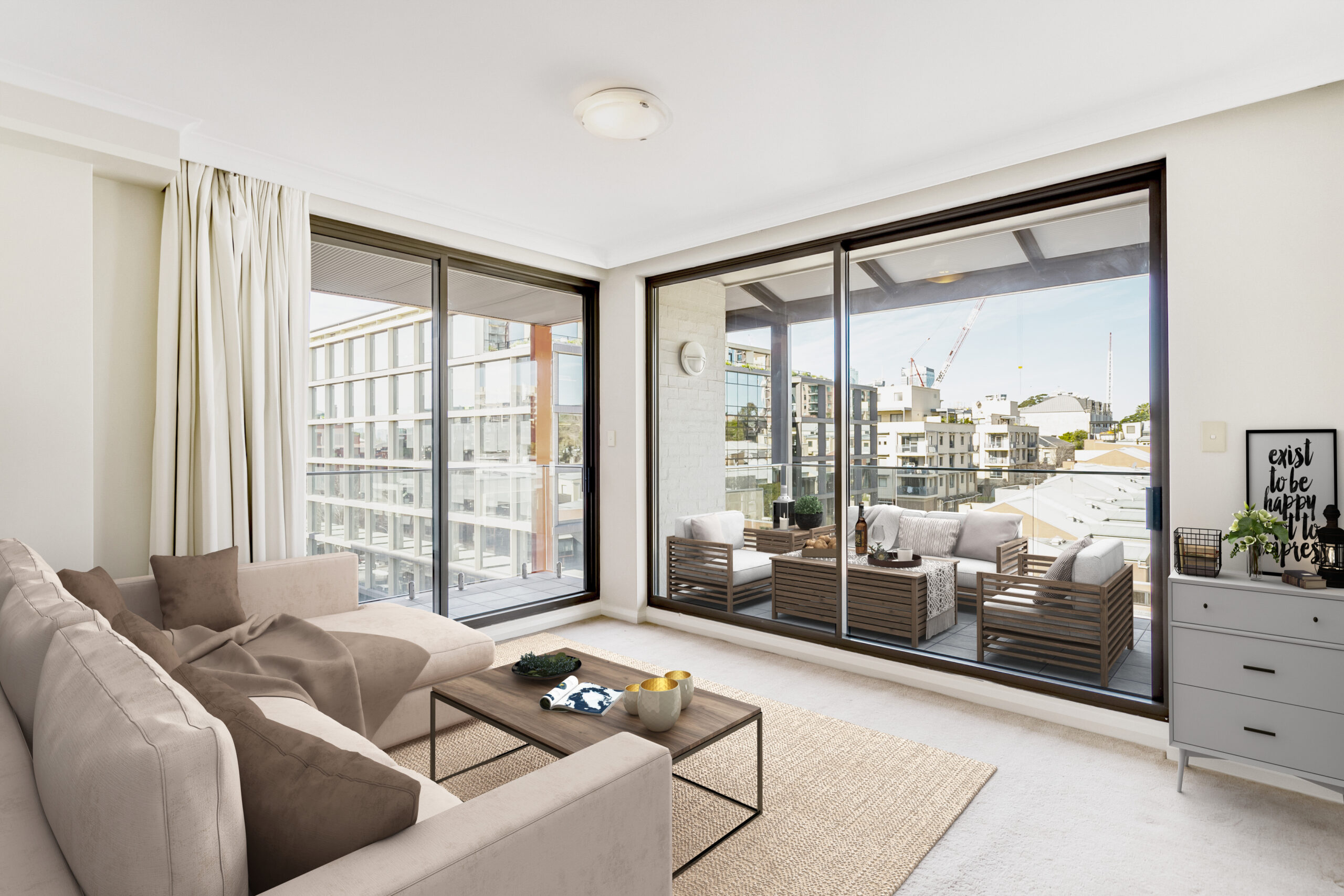Modern Interior before virtual staging